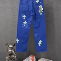 Cheap Chrome Hearts Jeans For Men #1430782 Replica Wholesale [$52.00 USD] [ITEM#1430782] on Replica Chrome Hearts Jeans