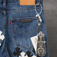 Cheap Chrome Hearts Jeans For Men #1430790 Replica Wholesale [$56.00 USD] [ITEM#1430790] on Replica Chrome Hearts Jeans