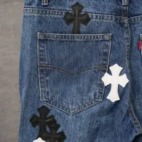 Cheap Chrome Hearts Jeans For Men #1430790 Replica Wholesale [$56.00 USD] [ITEM#1430790] on Replica Chrome Hearts Jeans