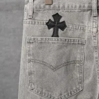 Cheap Chrome Hearts Jeans For Men #1430799 Replica Wholesale [$56.00 USD] [ITEM#1430799] on Replica Chrome Hearts Jeans