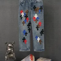 Cheap Chrome Hearts Jeans For Men #1430802 Replica Wholesale [$60.00 USD] [ITEM#1430802] on Replica Chrome Hearts Jeans