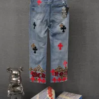 Cheap Chrome Hearts Jeans For Men #1430804 Replica Wholesale [$60.00 USD] [ITEM#1430804] on Replica Chrome Hearts Jeans