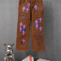 Cheap Chrome Hearts Jeans For Men #1430811 Replica Wholesale [$60.00 USD] [ITEM#1430811] on Replica Chrome Hearts Jeans