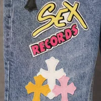 Cheap Chrome Hearts Jeans For Men #1430812 Replica Wholesale [$64.00 USD] [ITEM#1430812] on Replica Chrome Hearts Jeans