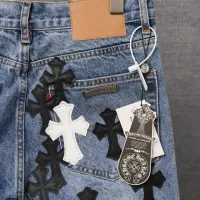 Cheap Chrome Hearts Jeans For Men #1430812 Replica Wholesale [$64.00 USD] [ITEM#1430812] on Replica Chrome Hearts Jeans