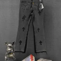 Cheap Chrome Hearts Jeans For Men #1430814 Replica Wholesale [$52.00 USD] [ITEM#1430814] on Replica Chrome Hearts Jeans