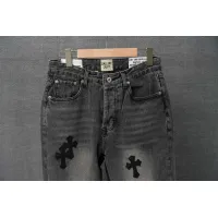 Cheap Chrome Hearts Jeans For Men #1430814 Replica Wholesale [$52.00 USD] [ITEM#1430814] on Replica Chrome Hearts Jeans