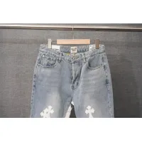 Cheap Chrome Hearts Jeans For Men #1430815 Replica Wholesale [$52.00 USD] [ITEM#1430815] on Replica Chrome Hearts Jeans