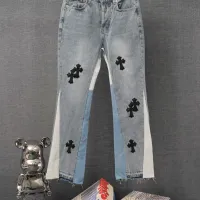 Cheap Chrome Hearts Jeans For Men #1430816 Replica Wholesale [$52.00 USD] [ITEM#1430816] on Replica Chrome Hearts Jeans