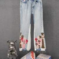 Cheap Chrome Hearts Jeans For Men #1430817 Replica Wholesale [$56.00 USD] [ITEM#1430817] on Replica Chrome Hearts Jeans