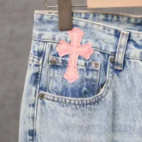 Cheap Chrome Hearts Jeans For Men #1430817 Replica Wholesale [$56.00 USD] [ITEM#1430817] on Replica Chrome Hearts Jeans