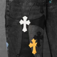 Cheap Chrome Hearts Jeans For Men #1430819 Replica Wholesale [$68.00 USD] [ITEM#1430819] on Replica Chrome Hearts Jeans