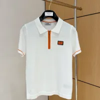 Cheap Hermes T-Shirts Short Sleeved For Men #1430840 Replica Wholesale [$56.00 USD] [ITEM#1430840] on Replica Hermes T-Shirts