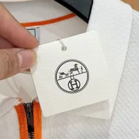 Cheap Hermes T-Shirts Short Sleeved For Men #1430840 Replica Wholesale [$56.00 USD] [ITEM#1430840] on Replica Hermes T-Shirts