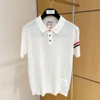 Cheap Thom Browne TB T-Shirts Short Sleeved For Men #1430857 Replica Wholesale [$56.00 USD] [ITEM#1430857] on Replica Thom Browne TB T-Shirts