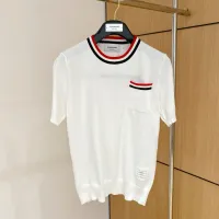 Cheap Thom Browne TB T-Shirts Short Sleeved For Men #1430880 Replica Wholesale [$52.00 USD] [ITEM#1430880] on Replica Thom Browne TB T-Shirts