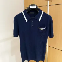 Cheap Prada T-Shirts Short Sleeved For Men #1430956 Replica Wholesale [$56.00 USD] [ITEM#1430956] on Replica Prada T-Shirts