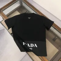 Cheap Prada T-Shirts Short Sleeved For Unisex #1431120 Replica Wholesale [$34.00 USD] [ITEM#1431120] on Replica Prada T-Shirts