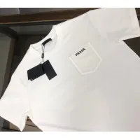 Cheap Prada T-Shirts Short Sleeved For Unisex #1431121 Replica Wholesale [$34.00 USD] [ITEM#1431121] on Replica Prada T-Shirts