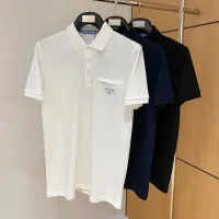 Cheap Prada T-Shirts Short Sleeved For Men #1431398 Replica Wholesale [$48.00 USD] [ITEM#1431398] on Replica Prada T-Shirts