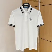 Cheap Prada T-Shirts Short Sleeved For Men #1431399 Replica Wholesale [$48.00 USD] [ITEM#1431399] on Replica Prada T-Shirts