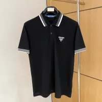 Cheap Prada T-Shirts Short Sleeved For Men #1431402 Replica Wholesale [$48.00 USD] [ITEM#1431402] on Replica Prada T-Shirts