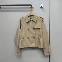 Cheap Burberry Trench Coat Long Sleeved For Women #1431443 Replica Wholesale [$132.00 USD] [ITEM#1431443] on Replica Burberry Trench Coat