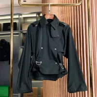 Cheap Burberry Trench Coat Long Sleeved For Women #1431448 Replica Wholesale [$132.00 USD] [ITEM#1431448] on Replica Burberry Trench Coat