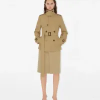 Cheap Burberry Trench Coat Long Sleeved For Women #1431473 Replica Wholesale [$160.00 USD] [ITEM#1431473] on Replica Burberry Trench Coat