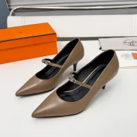 Cheap Hermes High-Heeled Shoes For Women #1431679 Replica Wholesale [$98.00 USD] [ITEM#1431679] on Replica Hermes High-Heeled Shoes