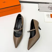 Cheap Hermes High-Heeled Shoes For Women #1431679 Replica Wholesale [$98.00 USD] [ITEM#1431679] on Replica Hermes High-Heeled Shoes