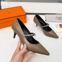Cheap Hermes High-Heeled Shoes For Women #1431679 Replica Wholesale [$98.00 USD] [ITEM#1431679] on Replica Hermes High-Heeled Shoes