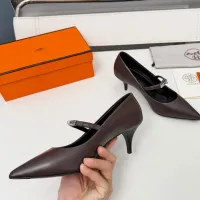 Cheap Hermes High-Heeled Shoes For Women #1431681 Replica Wholesale [$98.00 USD] [ITEM#1431681] on Replica Hermes High-Heeled Shoes