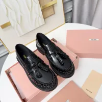 Cheap MIU MIU Leather Shoes For Women #1431851 Replica Wholesale [$108.00 USD] [ITEM#1431851] on Replica MIU MIU Leather Shoes