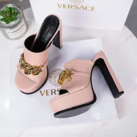 Cheap Versace Slippers For Women #1431916 Replica Wholesale [$118.00 USD] [ITEM#1431916] on Replica Versace Slippers