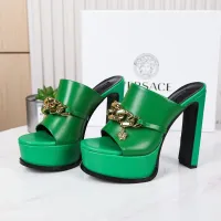 Cheap Versace Slippers For Women #1431921 Replica Wholesale [$118.00 USD] [ITEM#1431921] on Replica Versace Slippers