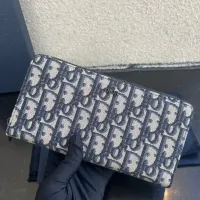 Cheap Christian Dior AAA Man Long Wallets #1432083 Replica Wholesale [$64.00 USD] [ITEM#1432083] on Replica Christian Dior AAA Man Wallets