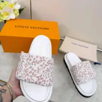 Cheap Louis Vuitton Slippers For Women #1432147 Replica Wholesale [$72.00 USD] [ITEM#1432147] on Replica Louis Vuitton Slippers