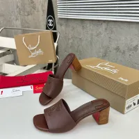 Cheap Christian Louboutin CL Slippers For Women #1432222 Replica Wholesale [$96.00 USD] [ITEM#1432222] on Replica Christian Louboutin CL Slippers