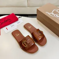 Cheap Christian Louboutin CL Slippers For Women #1432223 Replica Wholesale [$96.00 USD] [ITEM#1432223] on Replica Christian Louboutin CL Slippers