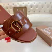 Cheap Christian Louboutin CL Slippers For Women #1432223 Replica Wholesale [$96.00 USD] [ITEM#1432223] on Replica Christian Louboutin CL Slippers