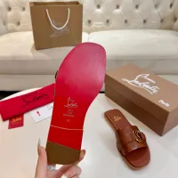 Cheap Christian Louboutin CL Slippers For Women #1432223 Replica Wholesale [$96.00 USD] [ITEM#1432223] on Replica Christian Louboutin CL Slippers