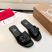 Cheap Christian Louboutin CL Slippers For Women #1432224 Replica Wholesale [$96.00 USD] [ITEM#1432224] on Replica Christian Louboutin CL Slippers