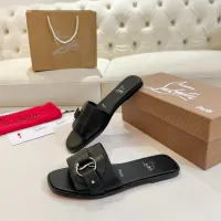 Cheap Christian Louboutin CL Slippers For Women #1432224 Replica Wholesale [$96.00 USD] [ITEM#1432224] on Replica Christian Louboutin CL Slippers