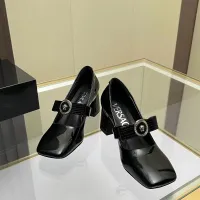 Cheap Versace High-Heeled Shoes For Women #1432239 Replica Wholesale [$82.00 USD] [ITEM#1432239] on Replica Versace High-Heeled Shoes