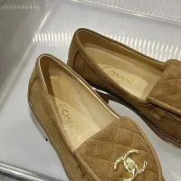 Cheap Chanel Leather Shoes For Women #1432495 Replica Wholesale [$92.00 USD] [ITEM#1432495] on Replica Chanel Leather Shoes