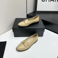 Cheap Chanel Leather Shoes For Women #1432498 Replica Wholesale [$112.00 USD] [ITEM#1432498] on Replica Chanel Leather Shoes
