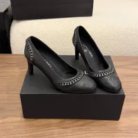 Cheap Chanel High-Heeled Shoes For Women #1432597 Replica Wholesale [$122.00 USD] [ITEM#1432597] on Replica Chanel High-Heeled Shoes