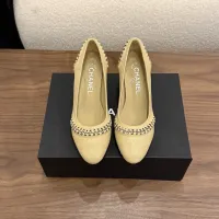 Cheap Chanel High-Heeled Shoes For Women #1432598 Replica Wholesale [$122.00 USD] [ITEM#1432598] on Replica Chanel High-Heeled Shoes