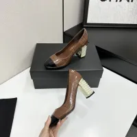Cheap Chanel High-Heeled Shoes For Women #1432605 Replica Wholesale [$112.00 USD] [ITEM#1432605] on Replica Chanel High-Heeled Shoes
